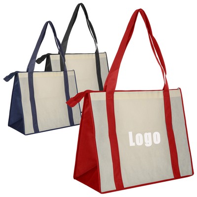 Non Woven Large Zipped Shopping Bag