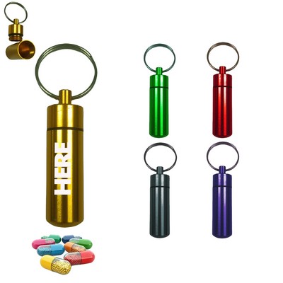 Waterproof Aluminum Alloy Pill Box Bottle