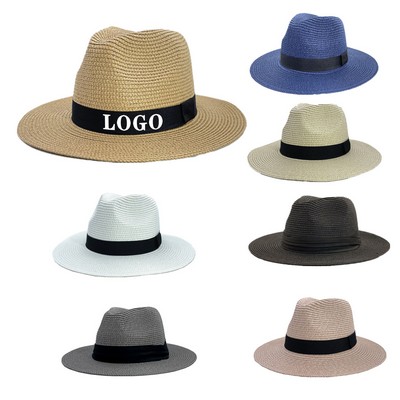 Shading Wide-Brimmed Straw Hat