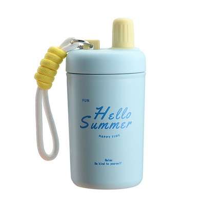 Stainless Steel Drinking Bottle With Carrying String