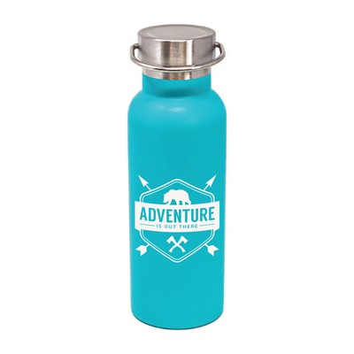 17 oz. Matte Sea Foam Green Stainless Steel Caribe Bottle