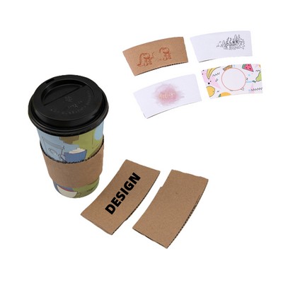 Kraft Paper Coffee Cup Sleeves