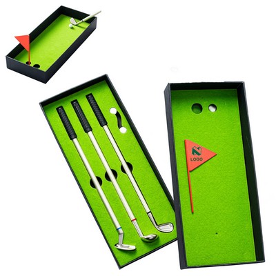 Golf Club Pen Sets Office Toy