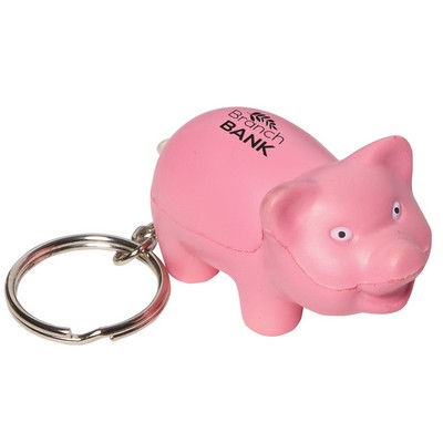 Pig Stress Reliever Key Chain