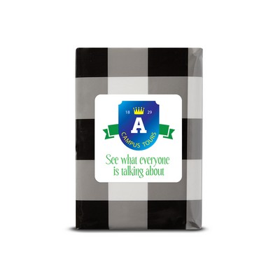 Mini Tissue Packet - Buffalo Plaid - White