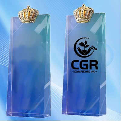 Diamond Crown Crystal Trophy for Custom Awards