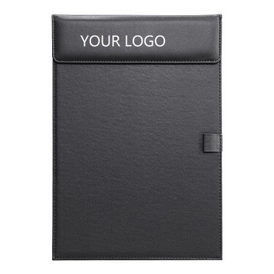 Black PU A4-Clipboard With Clip