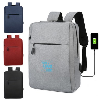 Modern Laptop Backpack for Adults with USB Charging Port