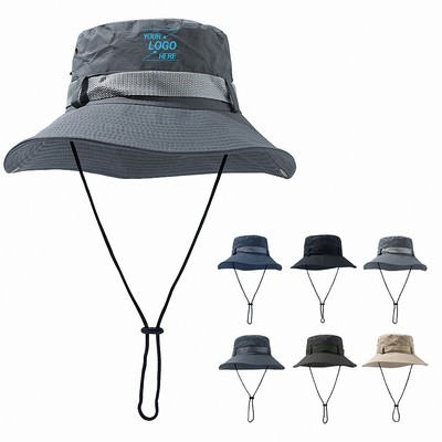 Outdoor Wide Brim Bucket Sun Hat