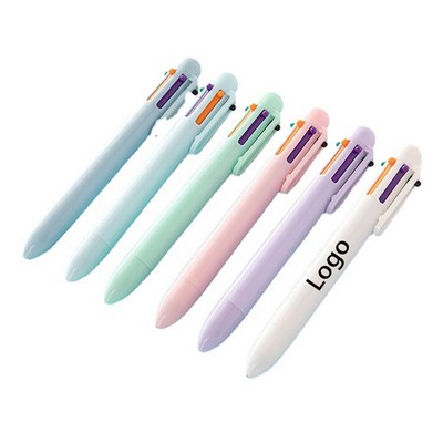 6 In 1 Retractable Multicolor Ballpoint Pen