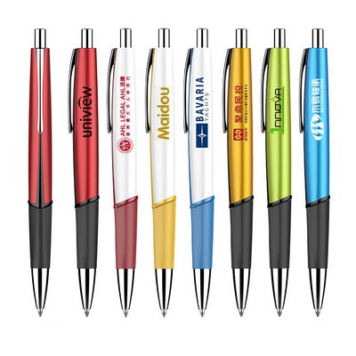 Colorful Twist Ballpoint Pen With Metal Cap(Free shipping)