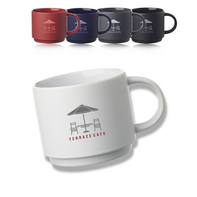 14 oz. Stackable Ceramic Mugs