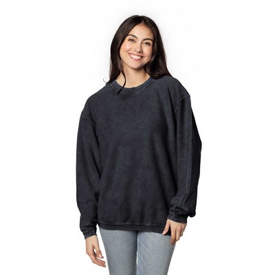 CHICKA D Ladies' Corded Crew Sweatshirt