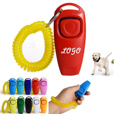 2 in 1 Clicker Whistle With Key Ring