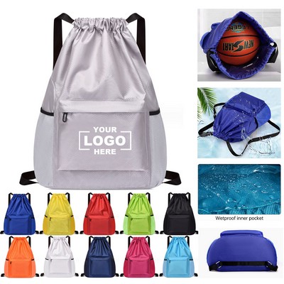 Waterproof Large Drawstring Backpack Cinch Bags