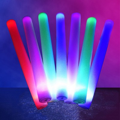 19" LED Light Up Foam Glow Stick Lumiton Flashing Baton