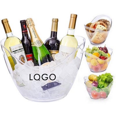 8L Large Ice Buckets Clear Acrylic