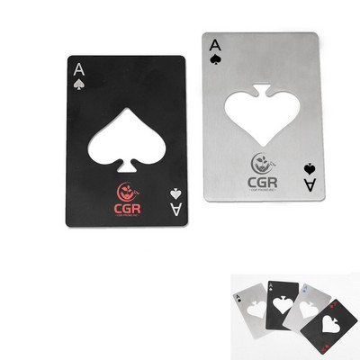 Portable Poker Shape Bottle Opener