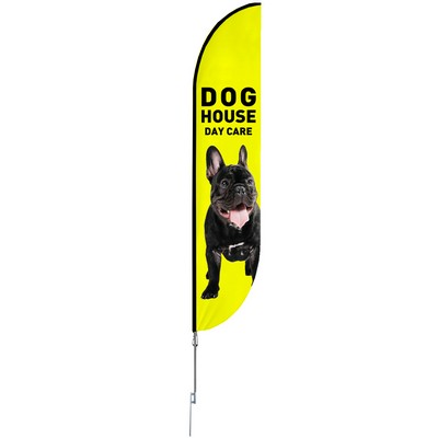 Super Flag 18' Single Sided w/ Spike Base