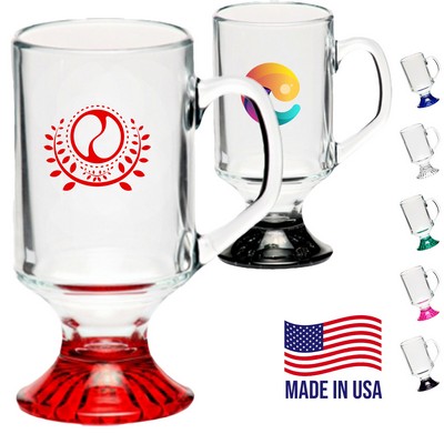 10 oz. ARC Footed Sports Custom Glass Mug