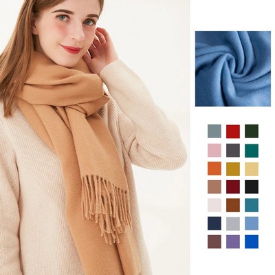 Imitation Cashmere Winter Pure Color Scarf