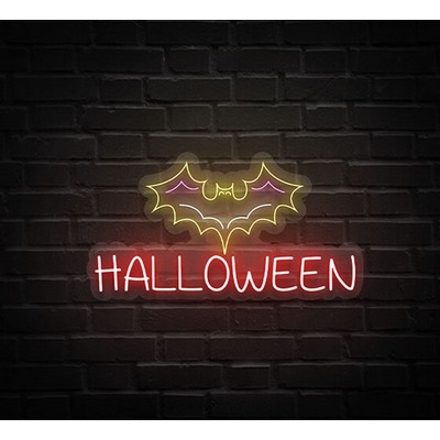 Bat Halloween Neon Sign