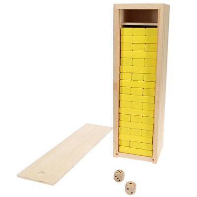 Tumbling Tower with Yellow Blocks, 12"