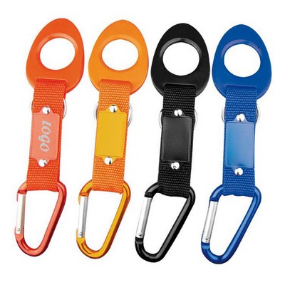 Water Bottle Holder Hook With Carabiner Clip