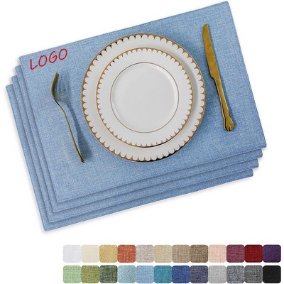 Double-Layer Thickened Non-Slip Linen Western Placemat