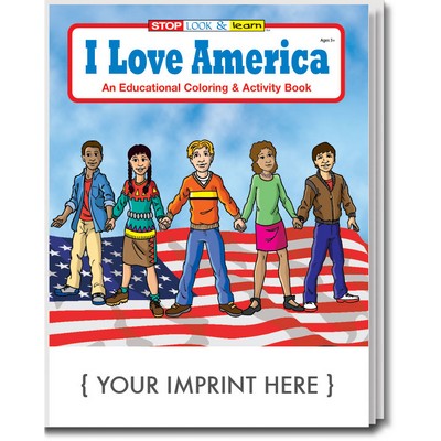 I Love America Coloring Book Fun Pack