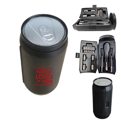 13 in 1 Tool Kit with Can-Shaped Case