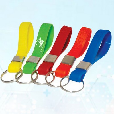 Silicone Key Ring Wristband