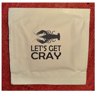 Stock "Let's Get Cray" Moist Towelettes (Pack of 50)