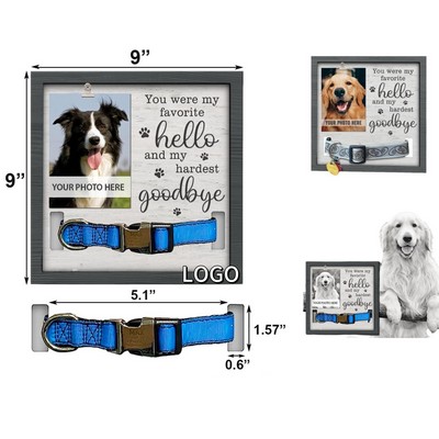 Pet Memorial Frame with Collar Holder