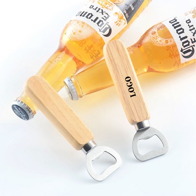 Wooden Handle Bottle Opener