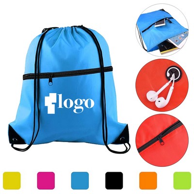 Drawstring Bags w/Zipper