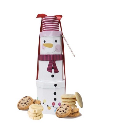 Holiday Cookie & Cocoa Tower - Snowman