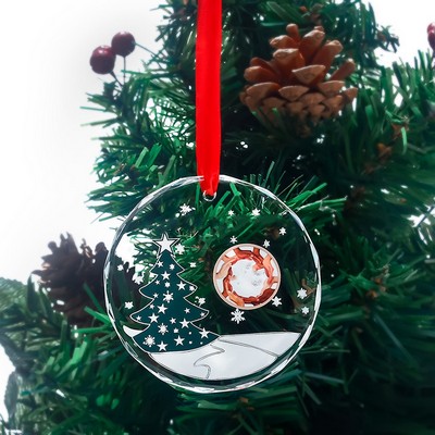 Custom Shape Crystal Christmas Ornament