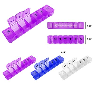 7 Day Pill Case Transparent Color