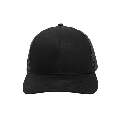 Outdoor Cap Co Structured Trucker With Solid Mesh Back Hat