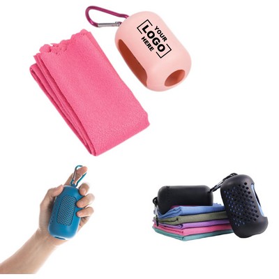 Cooling Towel with Silicone Case