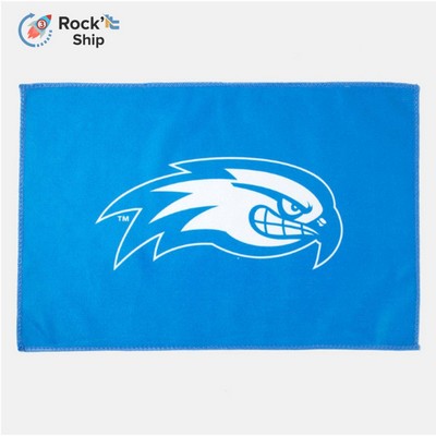 Rock'it 3-Day 12"x 20" Sublimated Microfiber Terry Golf Towel w/ Grommet & Carabiner