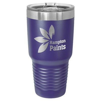 Polar Camel 30 oz. Purple Insulated Ringneck Tumbler with Slider Lid