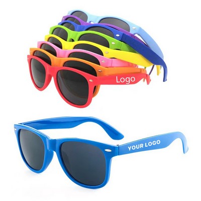 Rainbow Colored Plastic Sunglasses