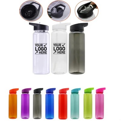 Leakproof Sports Water Bottle with Straw Lid for Easy Hydration