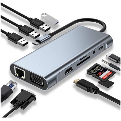 11-in-1 USB-C Hub with 4K HDMI Adapter