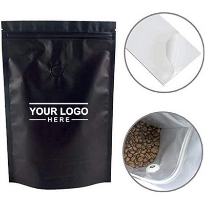 Foil Stand Up Zipper Pouch Coffee Bag With Valve