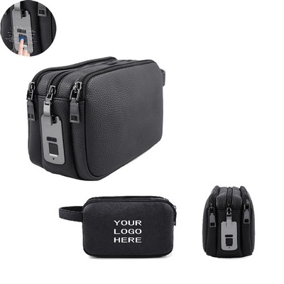 Smart Clutch Bag With Fingerprint Lock