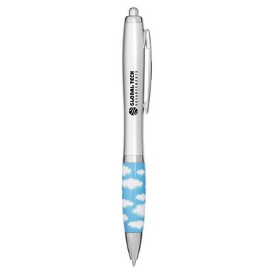 Emissary Click Pen - Cloud / Technology- Silver