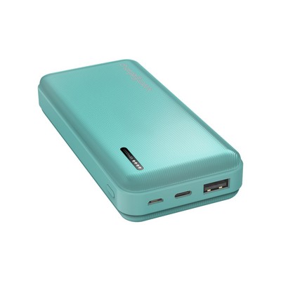 CHARGEWORX Chargeworx 10000Mah Dual Usb Slim Power Bank, Mint